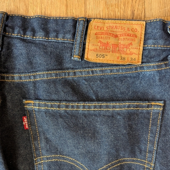 🌀Levi’s 505 Straight Leg Denim – Classic Cool, Size 38x34 😎🧵✨ - Picture 7 of 8